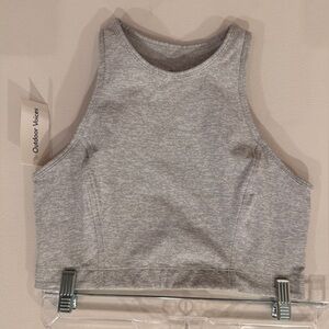 Outdoor Voices Athena Crop Top Dove Gray Size M NWT Athletic Tank